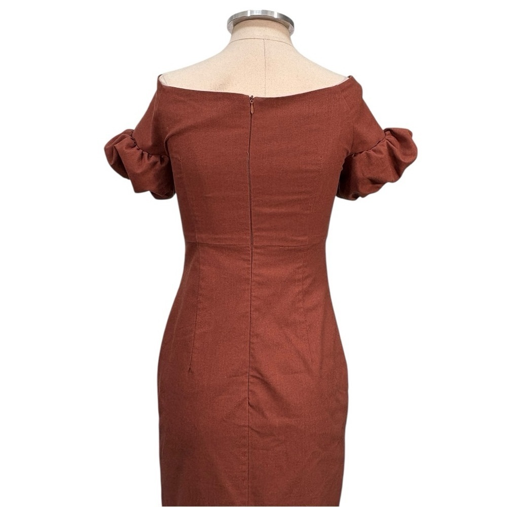 Yaura Toni Off The Shoulder Cut Out Midi Dress Size 6 — image 8 of 8